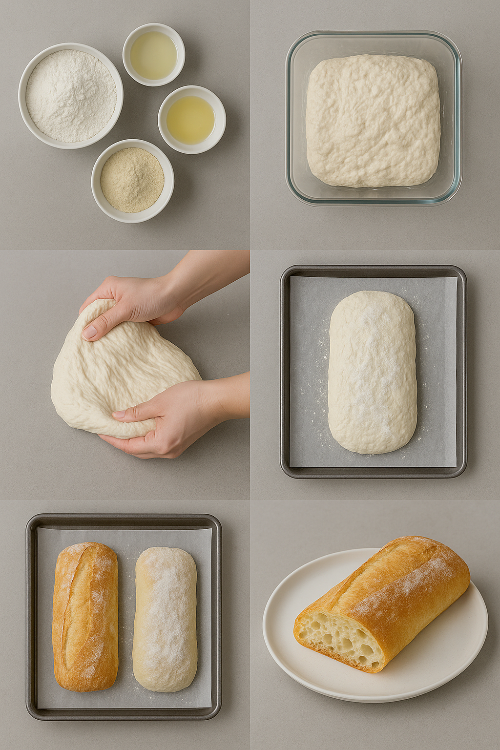 Instrucción visual para Ciabatta