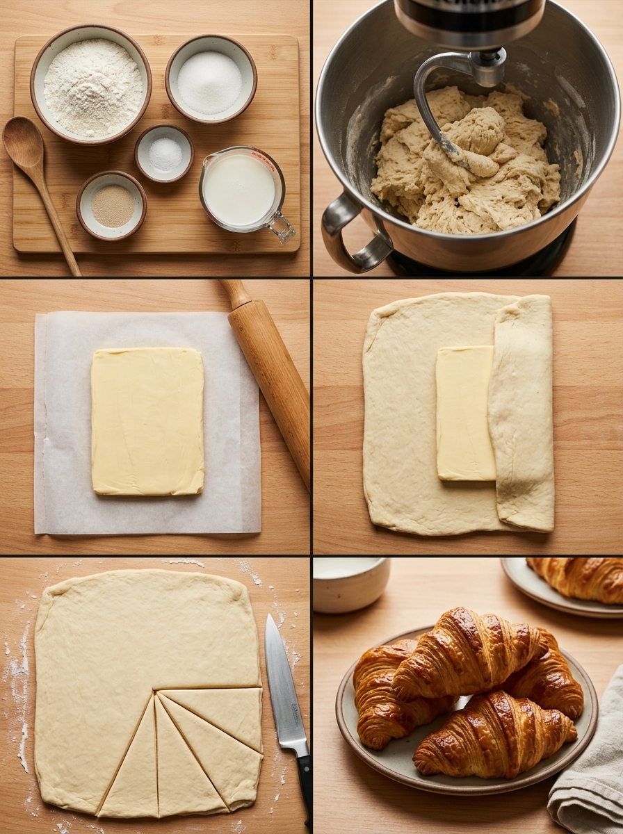 Instruction visual for Classic Croissant
