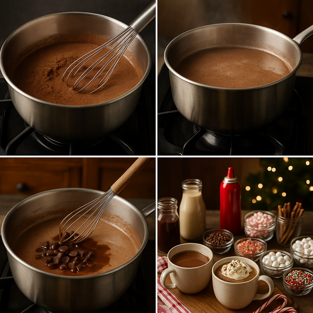 Instruction visual for Ultimate Hot Chocolate Bar