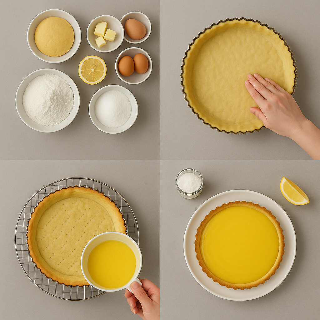 Instrucciones de uso de la tarta de limón