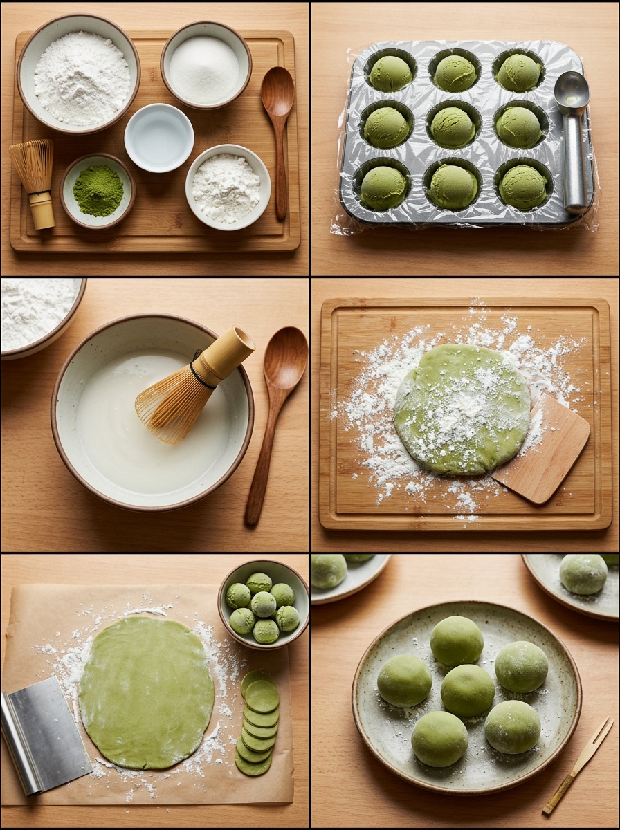 Instruction visual for Mochi-Eis