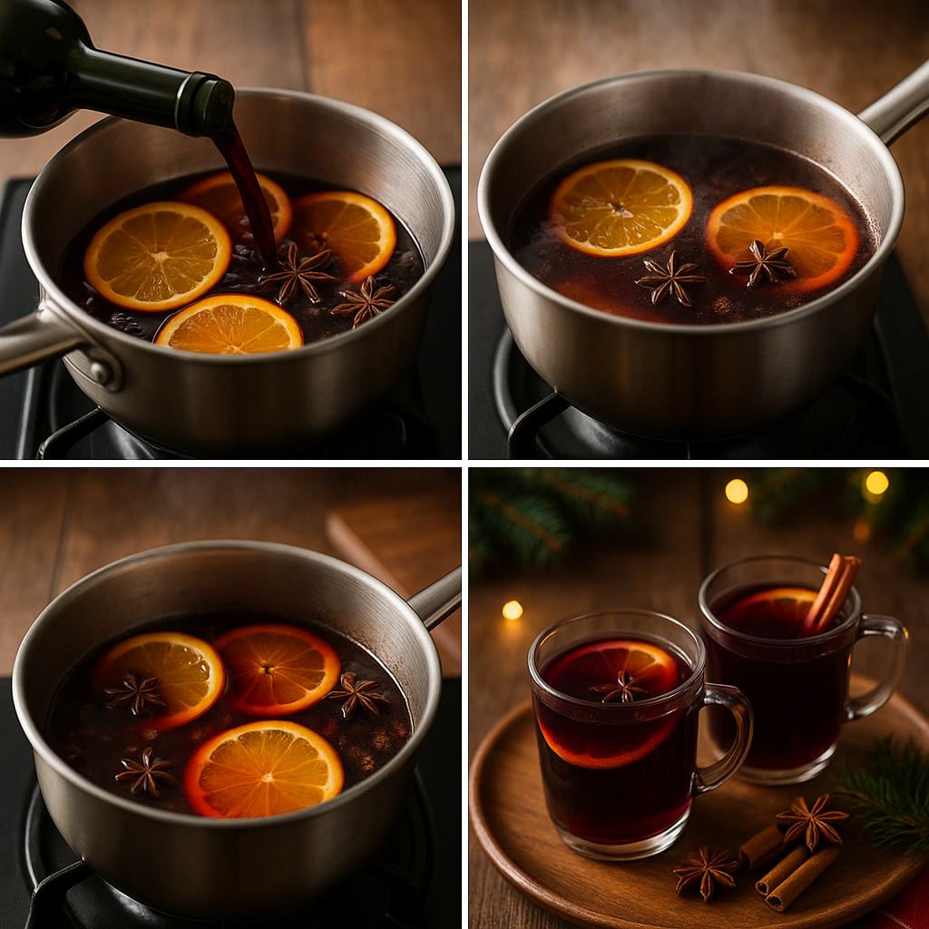 Instruction visual for Warm Mulled Wine