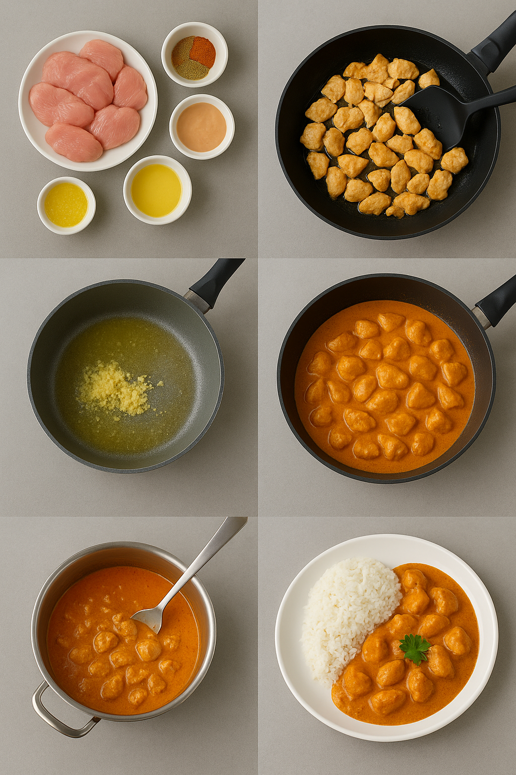 Instrucciones de uso del Pollo a la Mantequilla (Murgh Makhani)