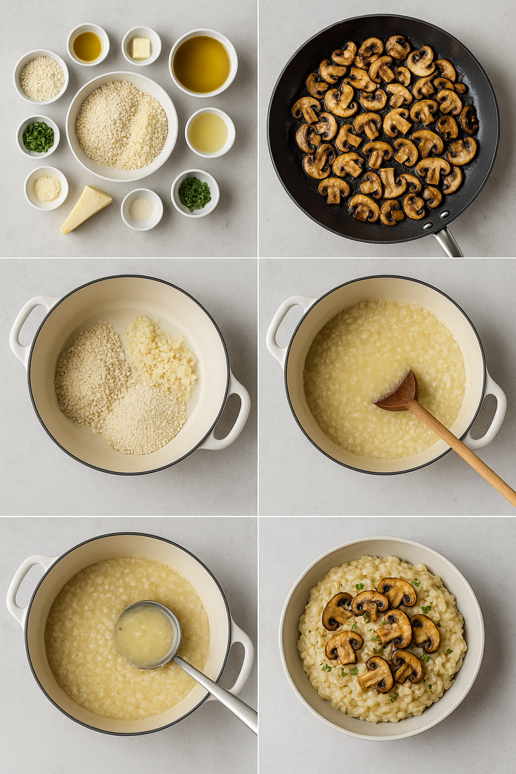 Instrucciones de uso del Risotto de setas