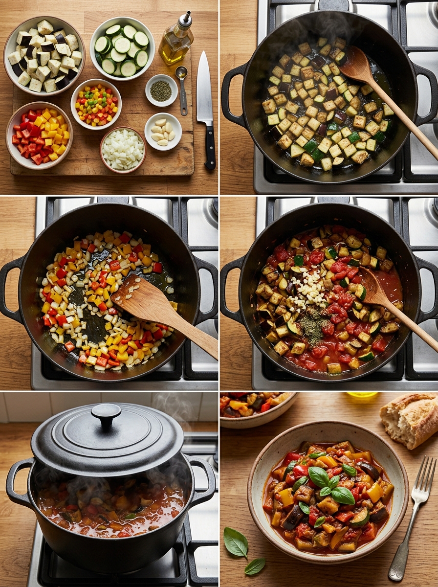 Instruction visual for Ratatouille