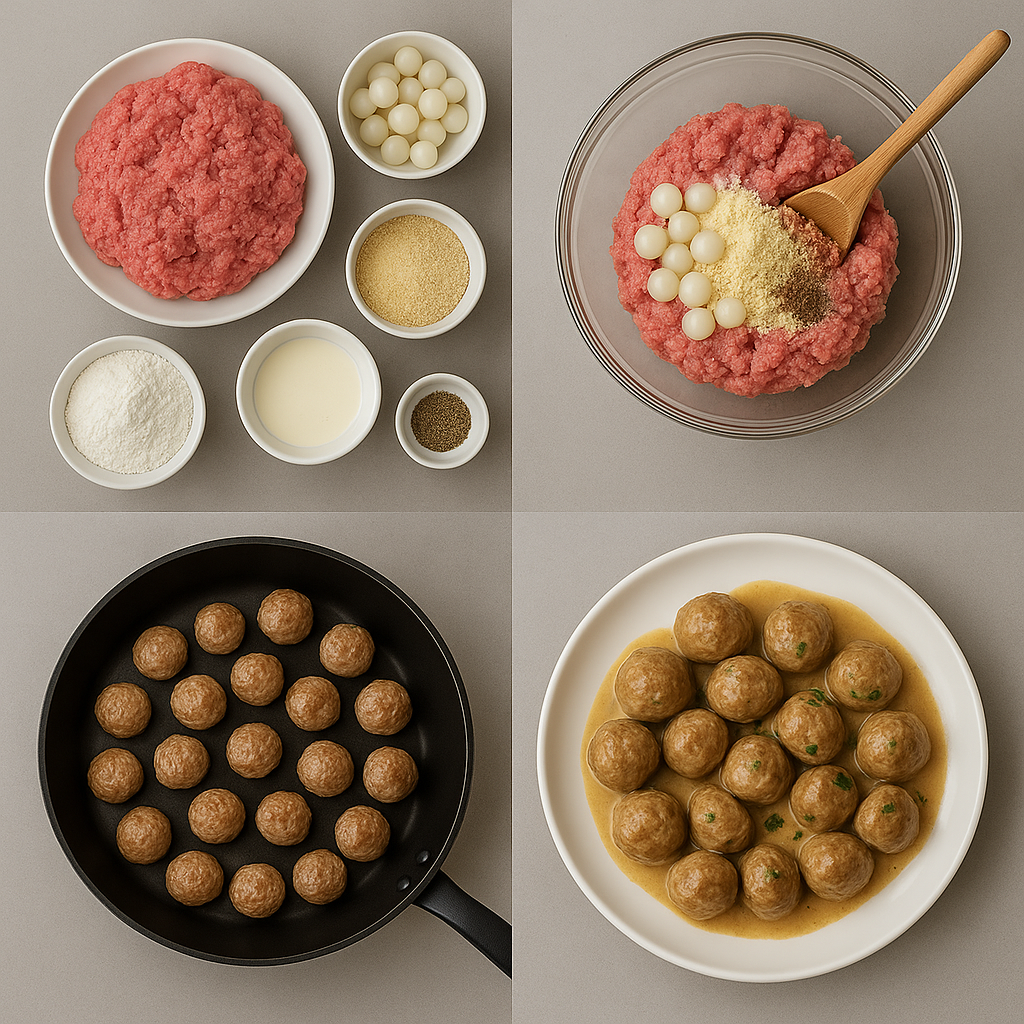Instrucciones de uso de las albóndigas suecas