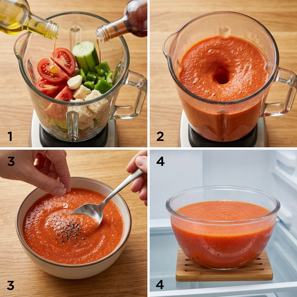 Instruction visual for Gazpacho
