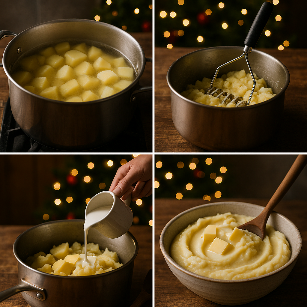 Instruction visual for Creamy Mashed Potatoes