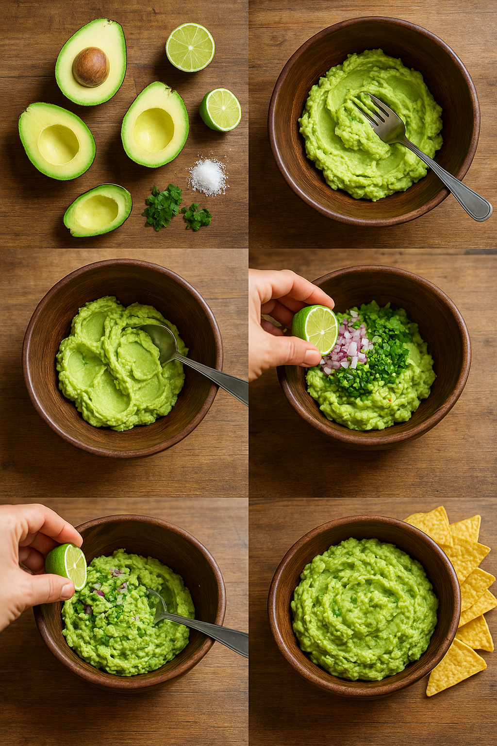 Instrucciones visuales para Guacamole