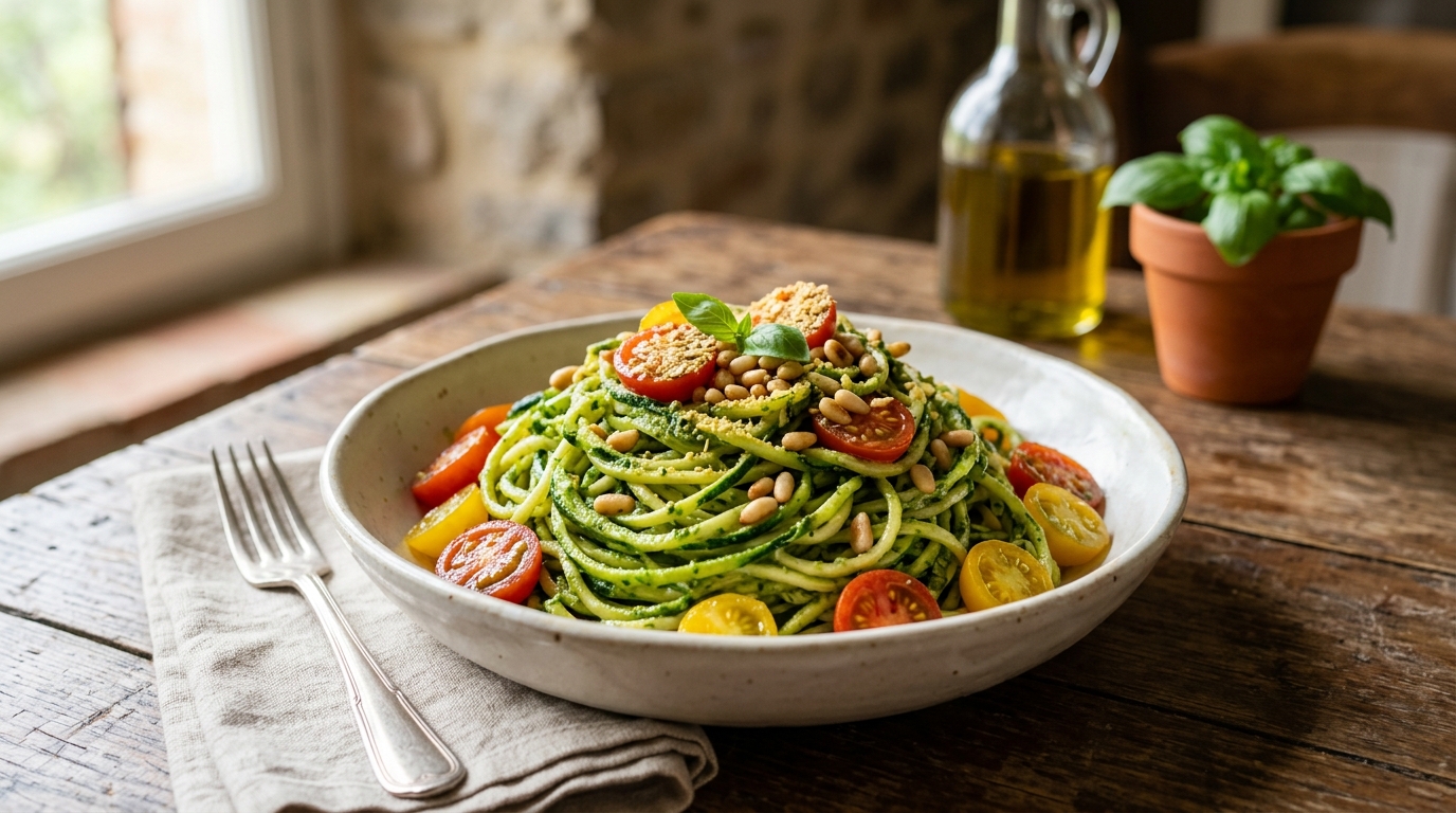 Zoodles con Pesto